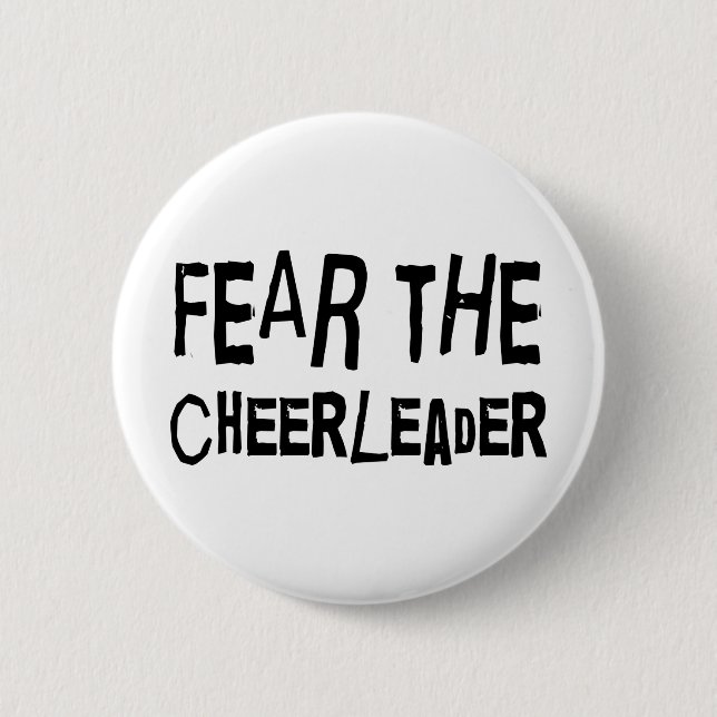 Lustige Cheerleader Button (Vorderseite)