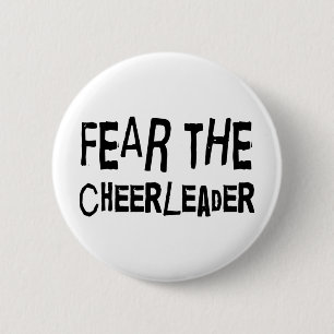 Lustige Cheerleader Button
