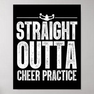 Lustige Cheerleader-Kunst Frauen Mädchen Cheer Fly Poster