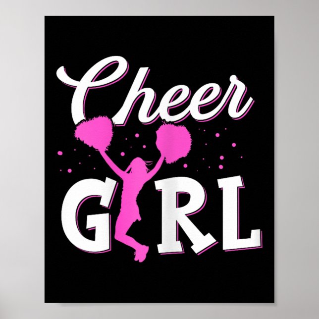 Lustige Cheerleading-Mädchen Frauen Cheer-Mutter C Poster (Vorne)