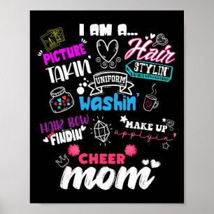 Lustige Cheerleading-Mutter für Cheer-Mütter Cheer Poster