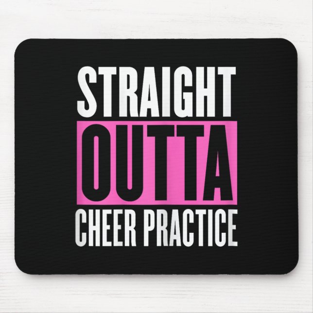 Lustige Cheerleading-Sprüche Cheer-Praxis Cheer-Mä Mousepad (Vorne)
