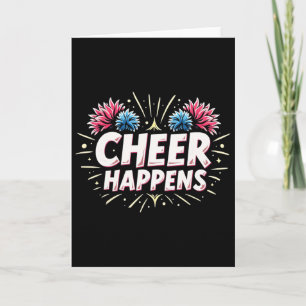 Lustige Cheerleading-Zitat-Geschenk passiert Karte