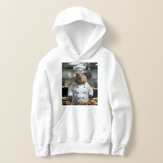 Lustige Chef Capybara, Kinder Hoodie (Ablage )