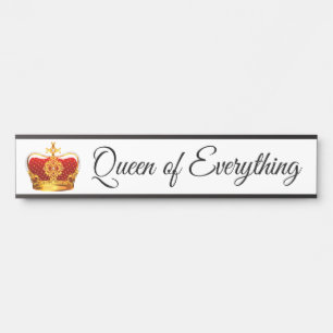 Lustige Chefin Queen of Everything Türschild