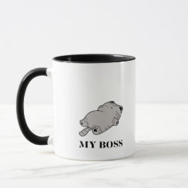 Lustige Chefkatze Tasse