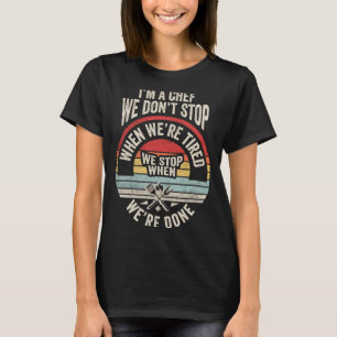 Lustige Chefzitate Retro Vintage Kochen Grillen T-Shirt