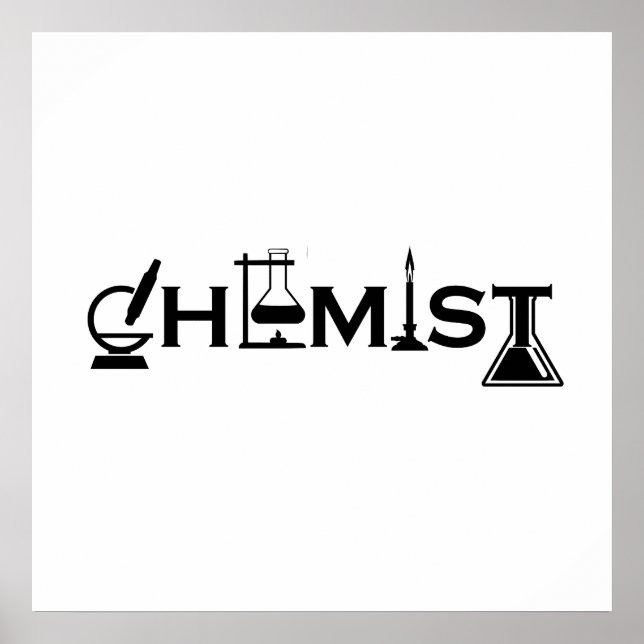 Lustige Chemie-Geschenke für Chemiker Poster (Vorne)