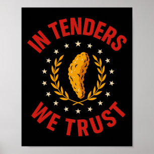 Lustige Chicken Tender Essen Humor Wählerischer Es Poster