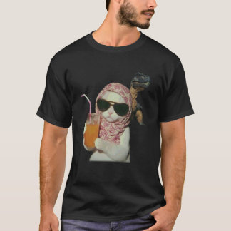 Lustige Chill-Katze Dinosaurier Meme Männer Frauen T-Shirt