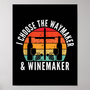 Lustige christliche Jesus-Wein-Humor Vintage-Zitat Poster