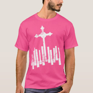 Lustige christliche Keyboard-Piano-Spieler-Geschen T-Shirt