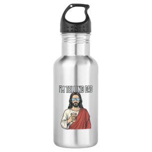 Lustige christliche Vater-Zitate Vintage Edelstahlflasche