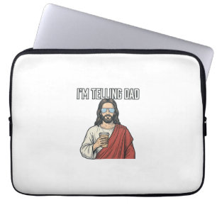 Lustige christliche Vater-Zitate Vintage Laptopschutzhülle