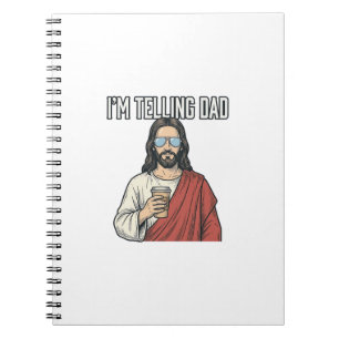 Lustige christliche Vater-Zitate Vintage Notizblock