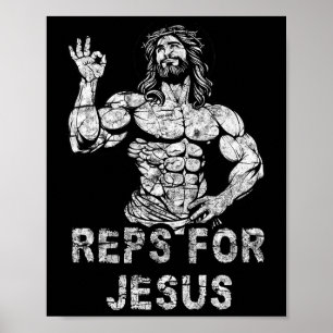 Lustige christliche Wiederholungen für Jesus Lusti Poster