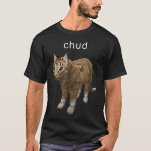 Lustige Chud Low Poly Katze Retro 90er Gaming T-Shirt