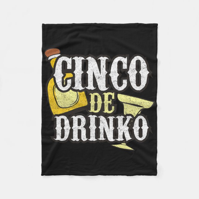 Lustige Cinco-De-Mayo-Drinking-Feier  Fleecedecke (Vorderseite)