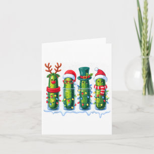 Lustige Ckles Weihnachtslichter Santa Hut Xmas Pyj Karte