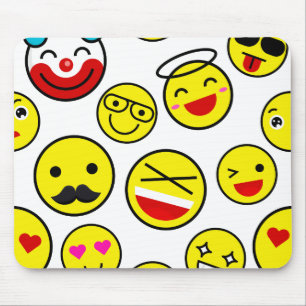lustige Clown-Emojis Mousepad