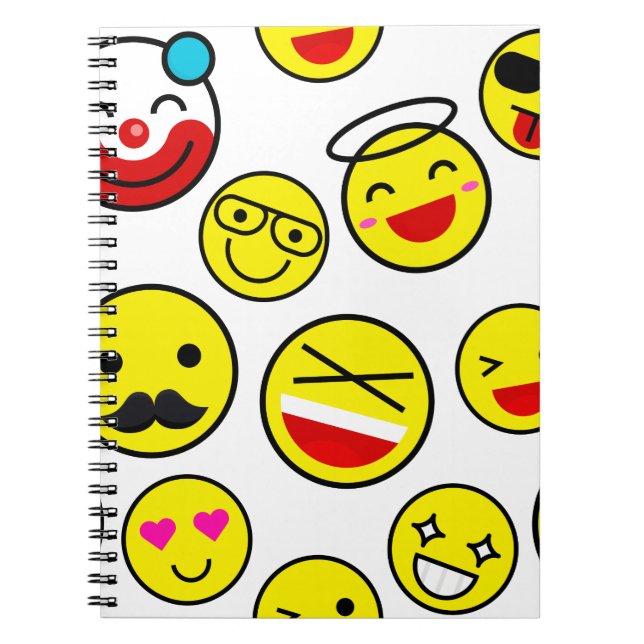 lustige Clown Emojis Notizblock (Vorderseite)