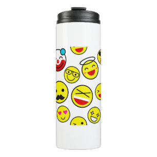 lustige Clown-Emojis Thermosbecher