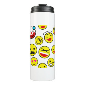 lustige Clown Emojis Thermosbecher