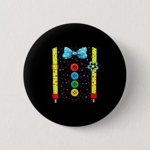 Lustige Clown-Kostüme für Kinderkarneval für Fraue Button