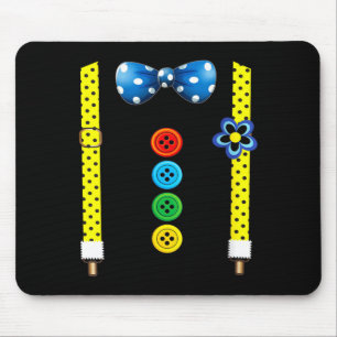 Lustige Clown-Kostüme für Kinderkarneval für Fraue Mousepad