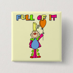 Lustige Clown-T-Shirts und Geschenke Button