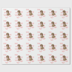 Lustige Cockapoo-Anatomie - Einzigartiges Valentin Geschenkpapier
