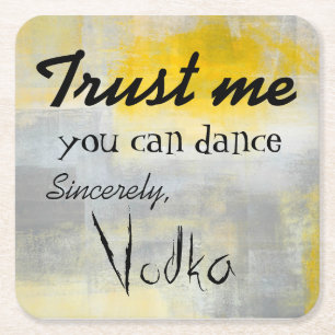 Lustige Cocktail-Papier-Untersetzer Rechteckiger Pappuntersetzer