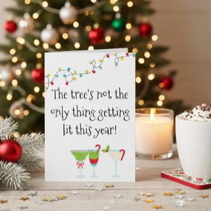 Lustige Cocktail-Trinkparty Weihnachten