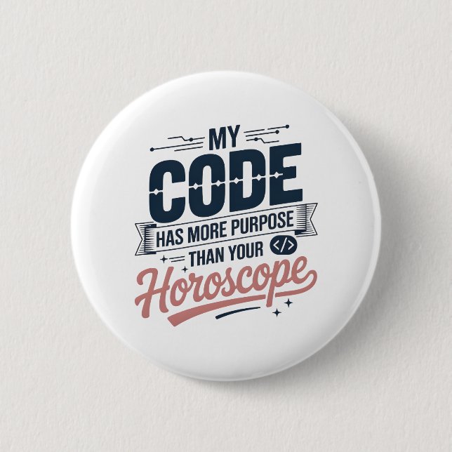Lustige Coding-Zitat AI-Programmierer-Design Button (Vorderseite)