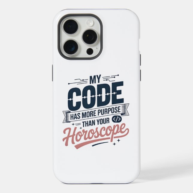 Lustige Coding-Zitat AI-Programmierer-Design iPhone Hülle (Rückseite)