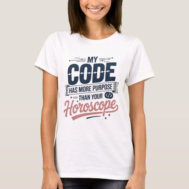 Lustige Coding-Zitat AI-Programmierer-Design T-Shirt (Vorderseite)