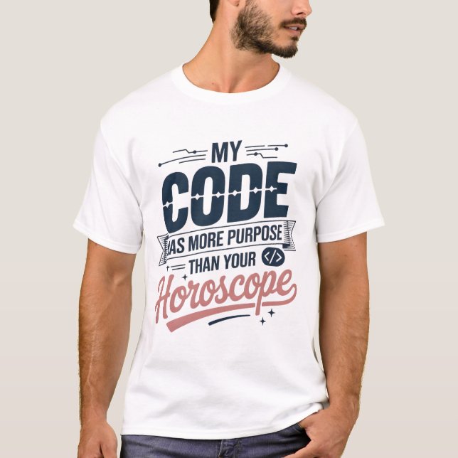 Lustige Coding-Zitat AI-Programmierer-Design T-Shirt (Vorderseite)