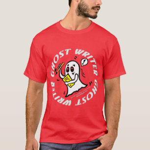 Lustige Comicen des Geist-Verfassers, die Haloween T-Shirt
