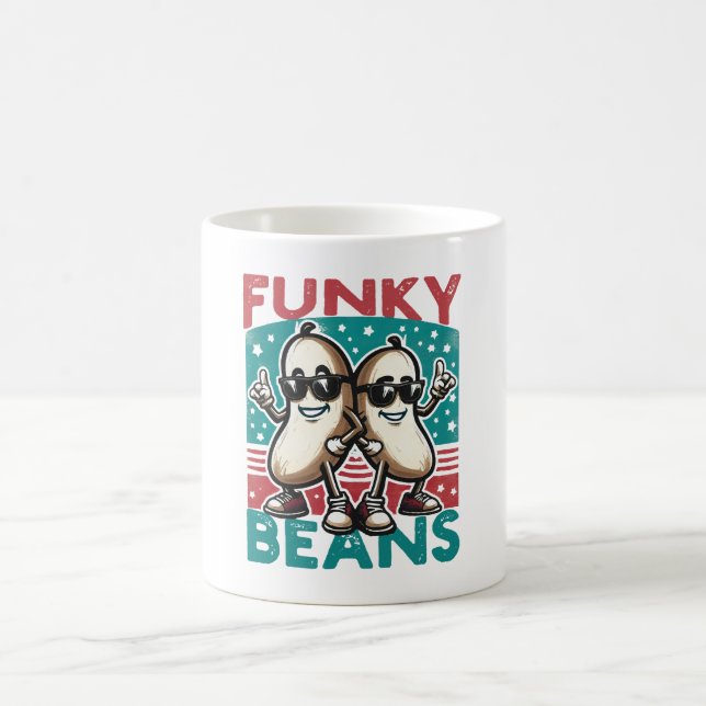Lustige Coole Bohnen Kaffeetasse (Mittel)