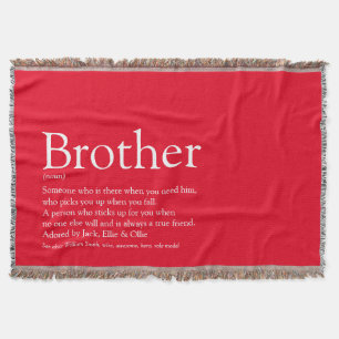 Lustige Coole Bruder Definition Modern Rot Decke