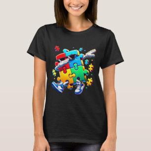 Lustige coole Dabbing-Puzzleteil-Autismus-Bewussts T-Shirt