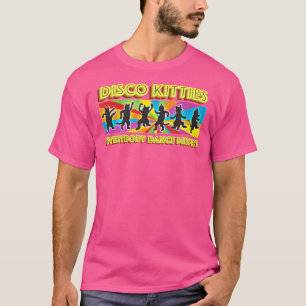 Lustige Coole Disco Kätzchen Alle Tanzen Miau Katz T-Shirt