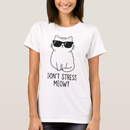 Lustige coole Katze mit Sonnenbrille Grafik Urban T-Shirt