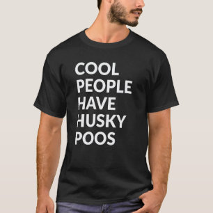 Lustige coole Leute haben Huskypoos Hund T-Shirt