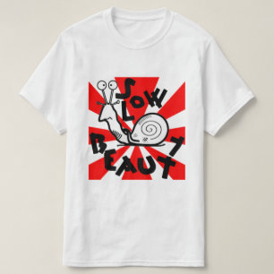 Lustige coole Schnecken Cartoon T-Shirt