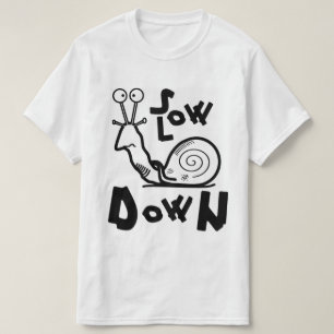 Lustige coole Schnecken-Cartoon T-Shirt