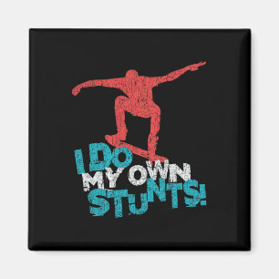 Lustige coole Skateboarding-Zitat-Spruch Magnet