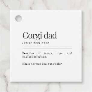 Lustige Corgi-Definition Corgi-Vater-Geburtstagsge Geschenkanhänger