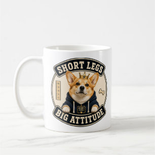 Lustige Corgi-Tasse   Kurze Beine, große Attitüde Kaffeetasse