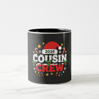 Lustige Cousin-Crew-Kids-Familientreffen 2026 Zweifarbige Tasse